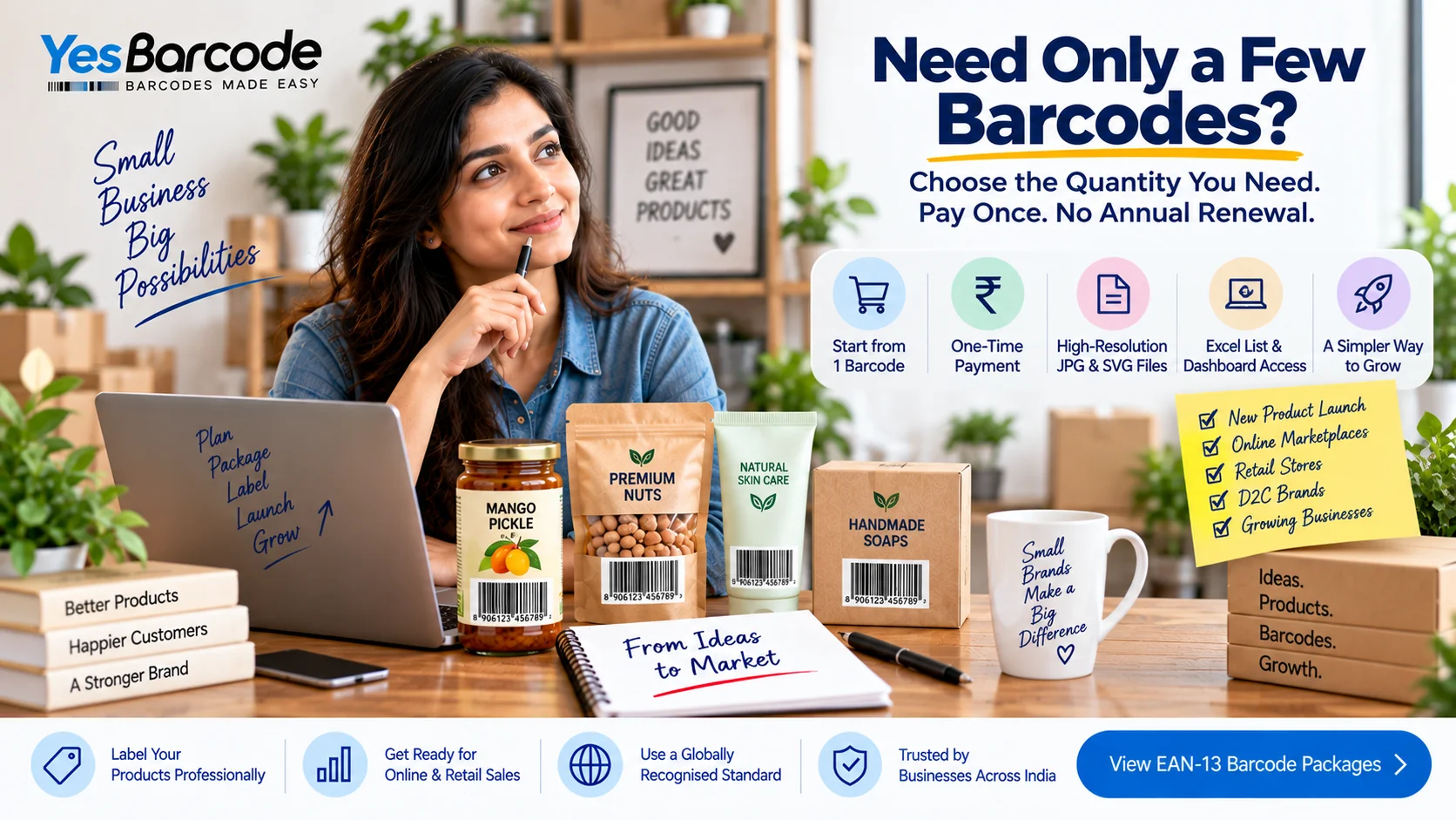 Need Only a Few Barcodes? A Practical EAN-13 Guide for Small Businesses